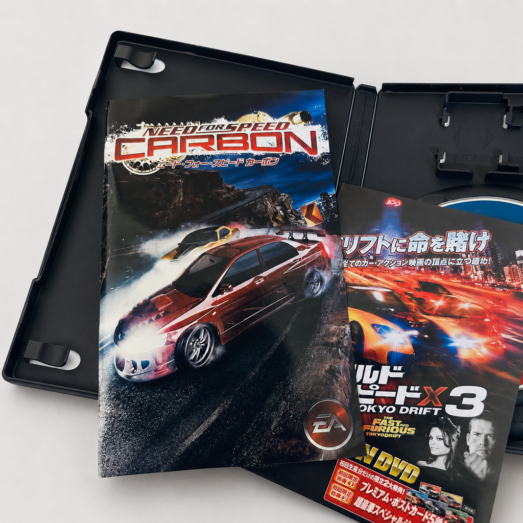 Need for Speed Carbon PS2 Japonês — Completo com Capinha, Disco e Livrinho
